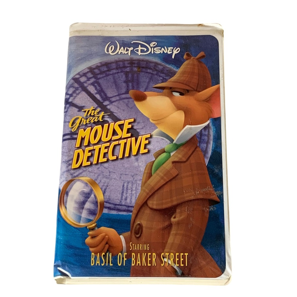 Walt Disney The Great Mouse Detective VHS Basil of Baker Street Clamshell Case